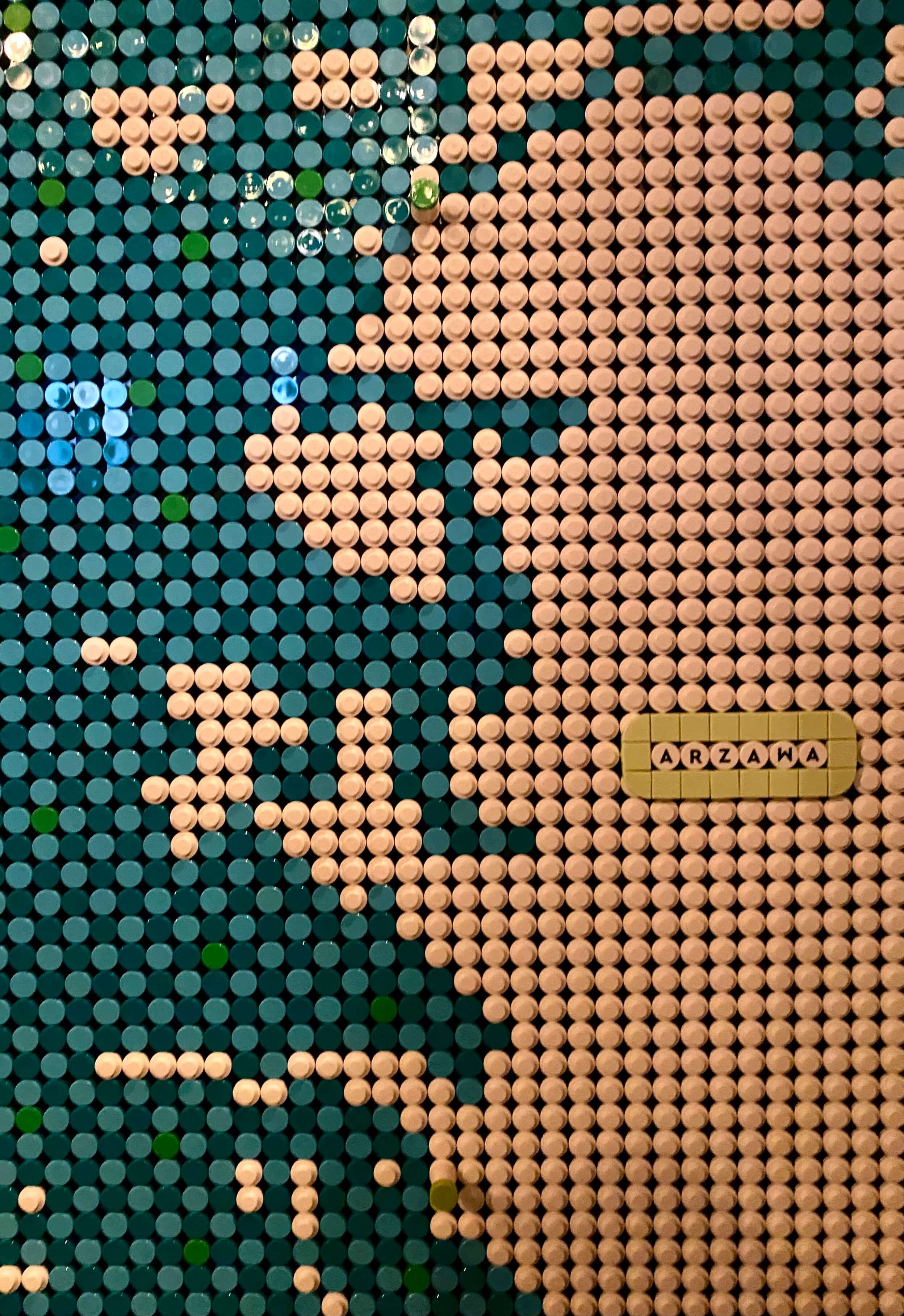 Lego Map of the Aegean, close-up on the portion labeled Arzawa.